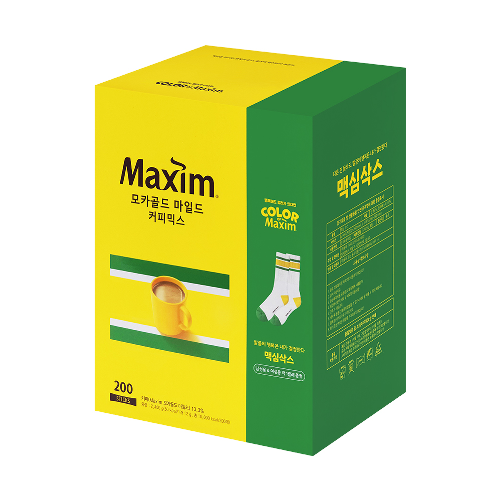 맥심 모카골드 마일드 커피믹스 200T+맥심삭스