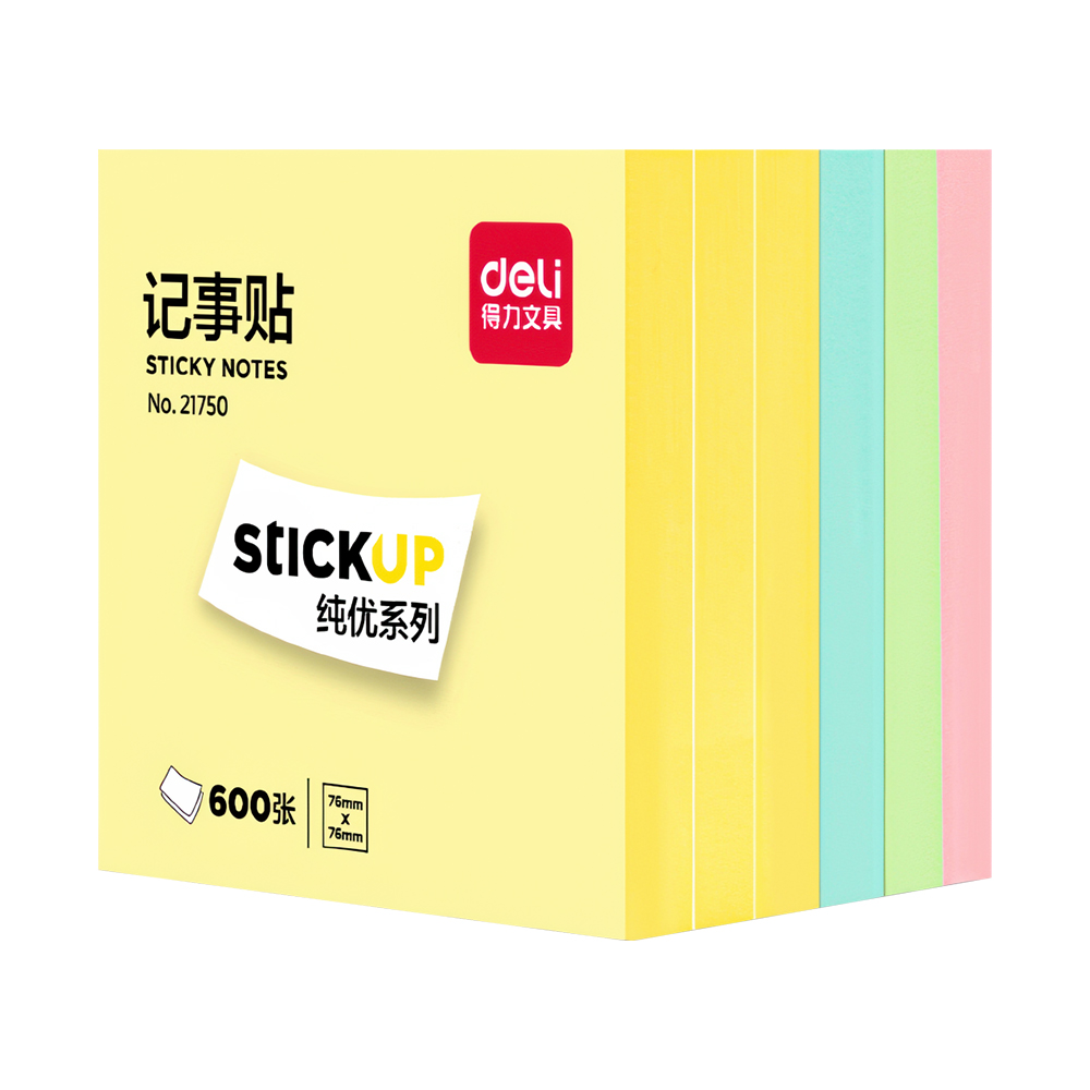델리 4색 점착 메모지 600매 21750 (76 X 76mm/6패드)