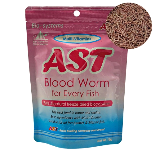 AST 건조 장구벌레 15g 블러드웜