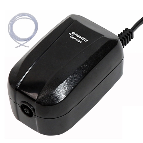 [에어호스2M포함] 그로비타 1구 에어펌프 GAP-601 기포발생기 산소 기포기