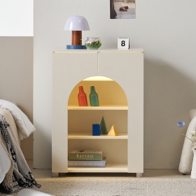 아벨 아치 디자인 LED조명 벽난로 콘솔 수납장 선반 장식장 600x800