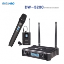 DIGIPRO 2채널 무선마이크 DW-5200(핸드,벨트팩,혼합 택일)