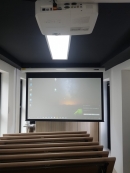 한국기술지주회사협회 내 사무실설치 - 캐논 CLP-367FHD+윤씨네 SA-EH080WM 스크린 설치 