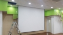 대강당 - 경기 평택시에 위치한 자연과 미술 유치원 강당용빔프로젝터 NP-PE523X와 성지스크린 150인치 매립스크린 설치후기입니다.   