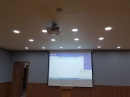 회의실 - 인천 신진에스피이 회의실내 엡손 EB-2247U 빔프로젝터 + 윤씨네 전동스크린 120인치 설치후기