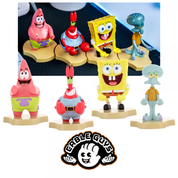 케이블가이즈 스폰지밥 시리즈 이어버드 홀더 스마트폰 스탠드