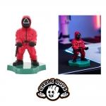 케이블가이즈 오징어게임 진행요원 세모 이어버드 홀더 스마트폰 스탠드