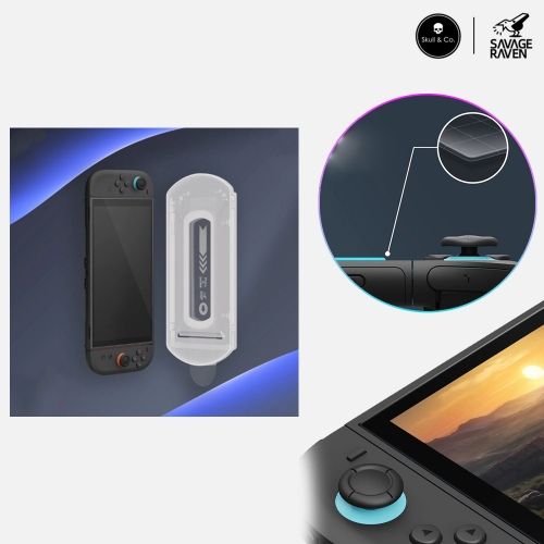 닌텐도 스위치2 스컬앤코 강화유리 액정 보호 필름 이지인스톨 키트 9H 2P