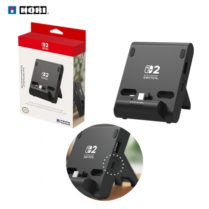닌텐도 스위치2 호리 휴대용 USB 허브 스탠드 충전독 2포트