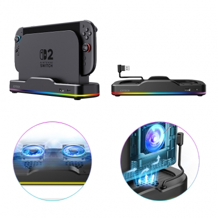 닌텐도 스위치2 조이트론 쿨러 독 쿨링 스탠드