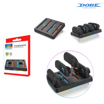닌텐도 스위치2 조이콘2 DOBE RGB 테이블 충전 거치대 독