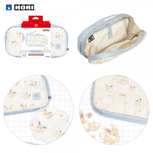 닌텐도 스위치2 케이스 호리 이브이 퀄팅 미디움 파우치