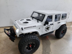 루비콘 제작 커스텀 의뢰 메탈릭 실버 무광 : TRX4 + 루비콘 레진 바디 + 이글아이 + LED + 범퍼