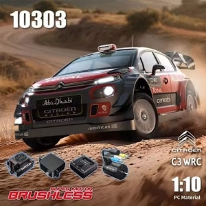 MJX HYPER 1/10 브러시리스 10303 무선 조종 C3 WRC 레이싱카 고속 오프로드 RC 10303 10304