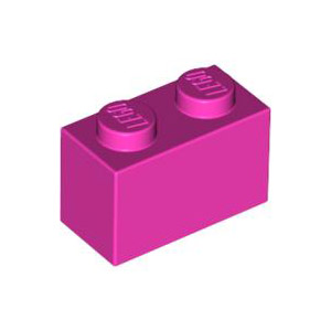 [레고부품] 진한 핑크색 브릭 1 x 2 4621545 3004