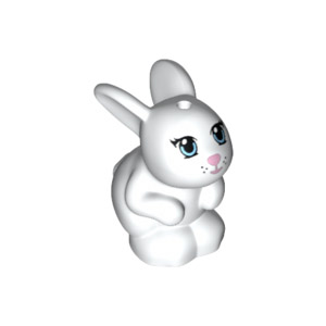 [레고부품] 흰색 토끼 버니 6017059 98942pb01