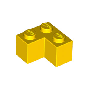 [레고부품] 노란색 브릭 2 x 2 코너 235724 2357