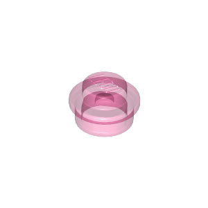 [레고부품] 투명 진한 핑크색 둥근 플레이트 1 x 1 4073 4599535 6141 30057