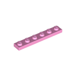 [레고부품] 밝은 핑크색 플레이트 1 x 6 6058222 3666