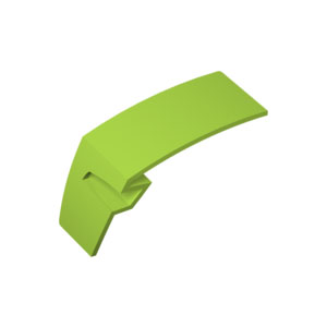 [레고부품] 라임색 테크닉, 패널 자동차 흙받이(mudguard) 왼쪽 4518816 61071
