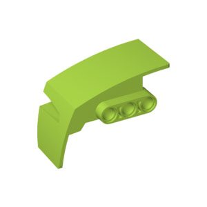 [레고부품] 라임색 테크닉, 패널 자동차 흙받이(mudguard) 오른쪽 4518814 61070