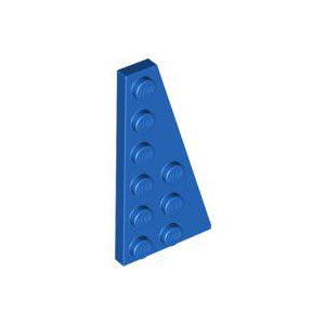[레고부품] 파란색 쐐기형, 플레이트 6 x 3 오른쪽 4543089 54383