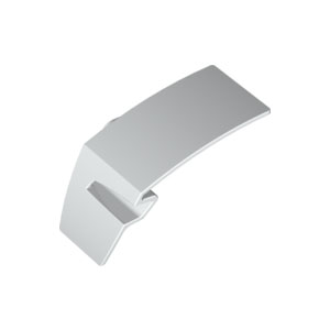 [레고부품] 흰색 테크닉, 패널 자동차 흙받이(mudguard) 왼쪽 6015597 61071
