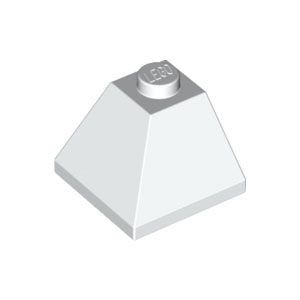 [레고부품] 흰색 경사 45 2 x 2 양쪽 경사 4233370 3045