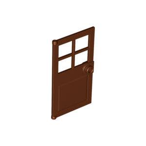 [레고부품] 적갈색 문 1 x 4 x 6 - 4 창과 스터드 핸들 6103769 60623