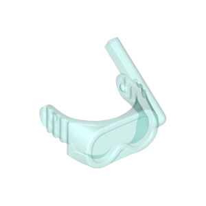 [레고부품] 투명 연한 파란색 미니피규어용, 바이져(visor) 다이버 마스크 4499885 30090
