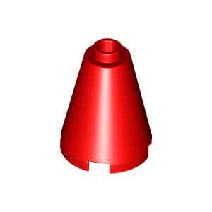 [레고부품] 빨간색 콘 2 x 2 x 2 - 스터드 열림 6056297 14918 3942