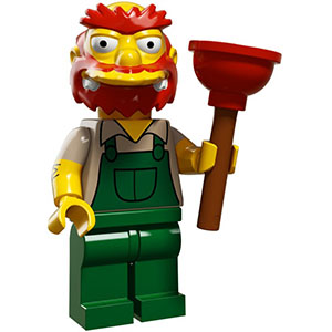 [레고 미니피규어] 71009 미니피규어 심슨 시리즈 2 - 관리인 윌리(Groundskeeper Willie) 71009-13