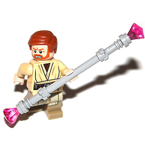 [레고 미니피규어] 스타워즈 오비완 케노비(Obi-Wan Kenobi) (75040) / 무기(일렉트릭 스태프) 포함 sw535