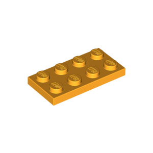 [레고부품] 밝고 연한 오렌지색 플레이트 2 x 4 6097511 3020