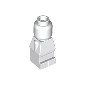 [레고 미니피규어] 흰색 몸체 마이크로 피규어 플레인 (석상) 1 x 1 x 3 4552453 85863