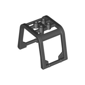 [레고부품] 검정색 윈드스크린 6 x 4 x 3 1/3 롤 케이지(roll cage) 4539385 64450