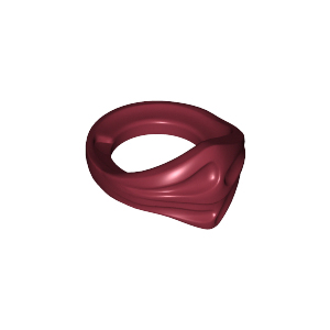 [레고부품] 진한 빨간색 미니피규어용, 반다나(복면) 닌자 6109549 15619