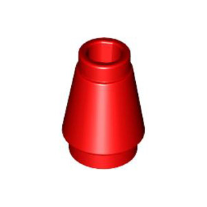 [레고부품] 빨간색 콘 1 x 1 4589