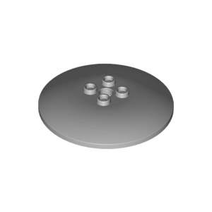 [레고부품] 연회색 접시 6 x 6 뒤집어진 4211796 44375