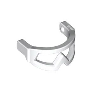 [레고부품] 흰색 미니피규어용, 바이져(Visor) 스노우 고글 4549059 46304