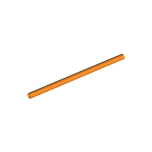 [레고부품] 오렌지색 호스 딱딱한 3mm d. 8L / 6.4cm 6143945 75c08