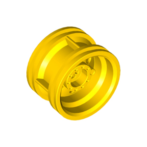 [레고부품] 노란색 휠 30.4mm d. x 20mm - 축구멍 있음 4490139 56145