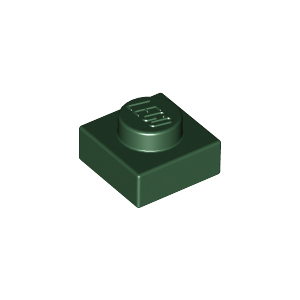 [레고부품] 진한 녹색 플레이트 1 x 1 6055169 30008 3024