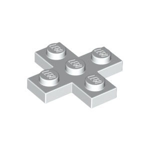 [레고부품] 흰색 플레이트 3 x 3 십자 6099412 15397