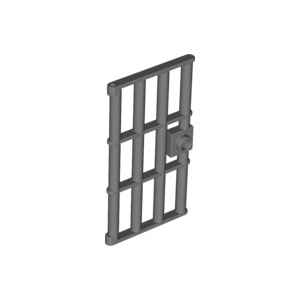 [레고부품] 펄 진한 회색 문 1 x 4 x 6 바(bar) 손잡이(스터드) 있음 6037634 60621