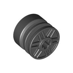 [레고부품] 검정색 휠 18mm d. x 14mm 축 구멍 있음 4517737 55982