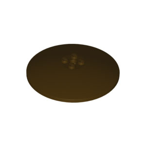 [레고부품] 진한 갈색 접시 8 x 8 뒤집어진 모양 (레이더) 6005671 3961