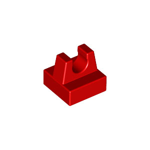 [레고부품] 빨간색 타일, 변형 1 x 1 클립 있음 255521 12825 2555