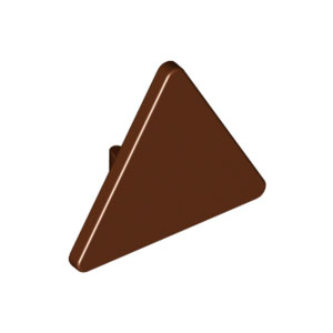 [레고부품] 적갈색 표지판 클립 있음 2 x 2 삼각형 4517594 30259 892