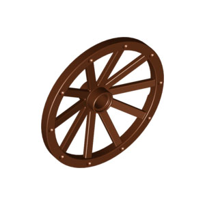 [레고부품] 적갈색 휠 마차 거대한 (43mm d.) 4625993 33211